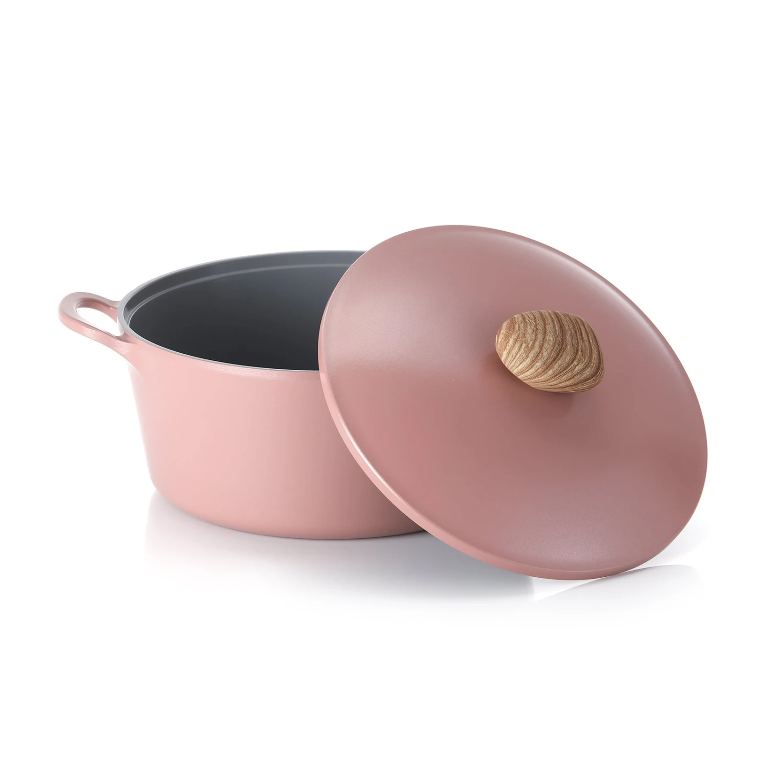 Neoflam Retro 26cm Stockpot Induction With Die-Cast Lid Pink Demer 2 Neoflam Retro 26cm Stockpot Induction With Die-Cast Lid Pink Demer - Image 2