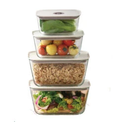 Neoflam Clik Glass Food Container Set Of 4
