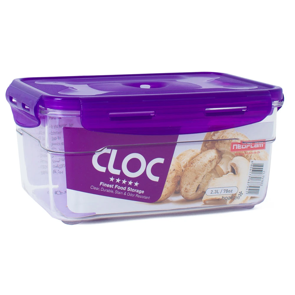 Neoflam CLOC Tritan Vacuum Seal Container 2 X 1.2L 2.3L 3.3L 7pc Set - Rectangle 2 Neoflam CLOC Tritan Vacuum Seal Container 2 X 1.2L 2.3L 3.3L 7pc Set - Rectangle - Image 2