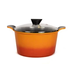 Neoflam Venn 26cm Deep Casserole Induction Orange