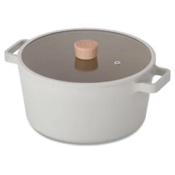 Neoflam Fika 26cm Stockpot Induction With Silicon Rim Glass Lid -Neo Flam EK FG C2612