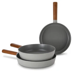 Neoflam Fika Reserve 24, 28cm Fry Pans & 26 Wok Induction Midnight Green