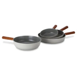Neoflam Fika Reserve 24, 28cm Fry Pans & 18, 26cm Wok Induction Midnight Green