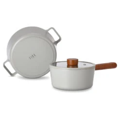 Neoflam Fika Reserve 18cm Saucepan & 24cm Stockpot Induction Midnight Green