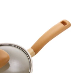 Neoflam Retro Flan 18cm Saucepan Induction With Glass Lid Yellow -Neo Flam EK FL S18G4