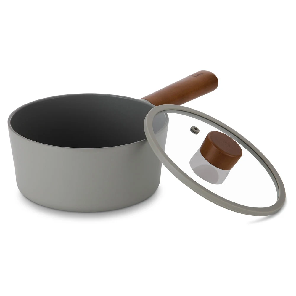 Neoflam Fika Reserve 18cm Saucepan Induction With Glass Lid And Silicon Rim Midnight Green 3 Neoflam Fika Reserve 18cm Saucepan Induction With Glass Lid And Silicon Rim Midnight Green - Image 3