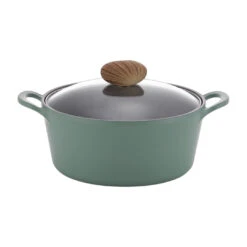 Neoflam Retro 22cm Stockpot Induction With Glass Lid Green Demer