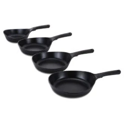 Neoflam Vulcan 24, 28cm Frypans And 24, 28cm Woks Set Induction Black