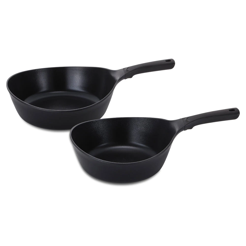 Neoflam Vulcan 24, 28cm Wok Set Induction Black 1 Neoflam Vulcan 24, 28cm Wok Set Induction Black