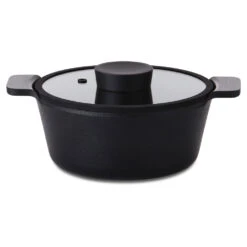 Neoflam Vulcan Small Se 24, 28cm Frying Pan, Saucepan And 20, 24cm Casserole Set - Induction Black -Neo Flam EK VG C201