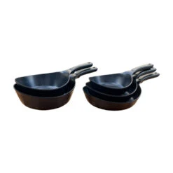 Neoflam Vulcan 20, 24, 28cm Frypans And 24, 28cm Woks Set Induction Black