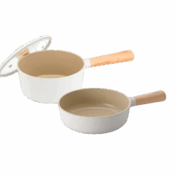 Neoflam Fika 18cm Saucepan And 18cm Wok Pan Set