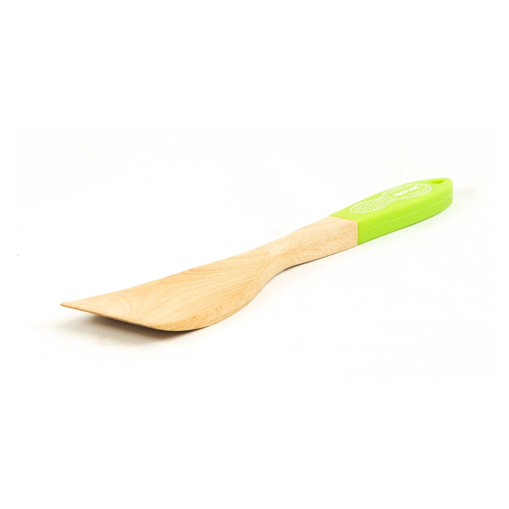 Neoflam Beechwood Turner With Green Silicon Handle 3 Neoflam Beechwood Turner With Green Silicon Handle - Image 3
