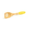 Neoflam Beechwood Slotted Spatula With Yellow Silicon Handle