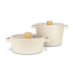 Neoflam Fika 22cm And 24cm Stockpot Set