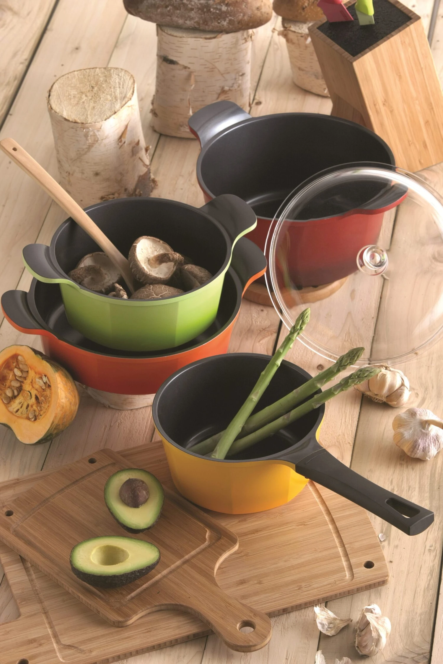 Neoflam Induction Set 3pc Casserole 2 Neoflam Induction Set 3pc Casserole - Image 2