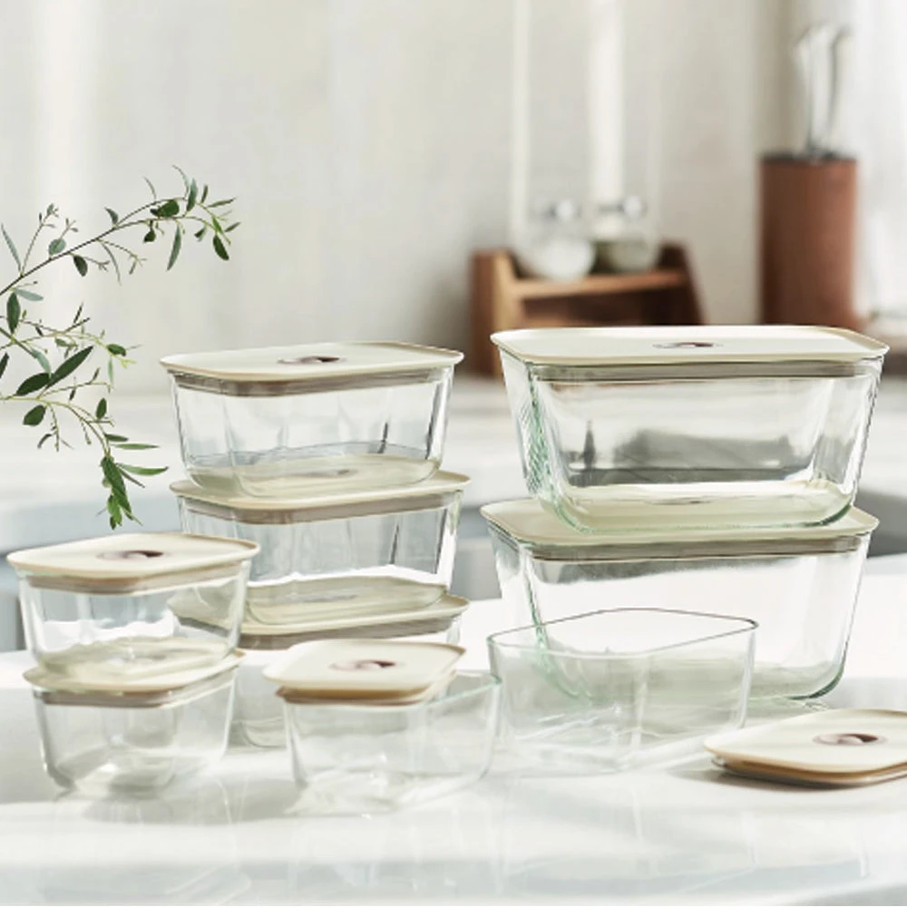 Neoflam Clik Glass Food Container Set Of 4 3 Neoflam Clik Glass Food Container Set Of 4 - Image 3