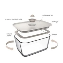 Neoflam Clik Glass Food Container Set Of 4 9 Neoflam Clik Glass Food Container Set Of 4 -Neo Flam Neoflam Clik Glass container food storage