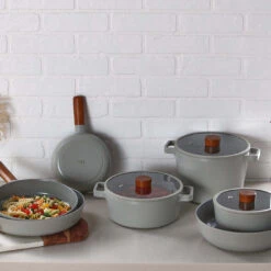 Neoflam Fika Reserve 24, 28cm Fry Pans & 18, 26cm Wok Induction Midnight Green -Neo Flam Neoflam Fika Reserve 1400x 2 e107a481 fd99 4d67 8b2f f0edfda55782