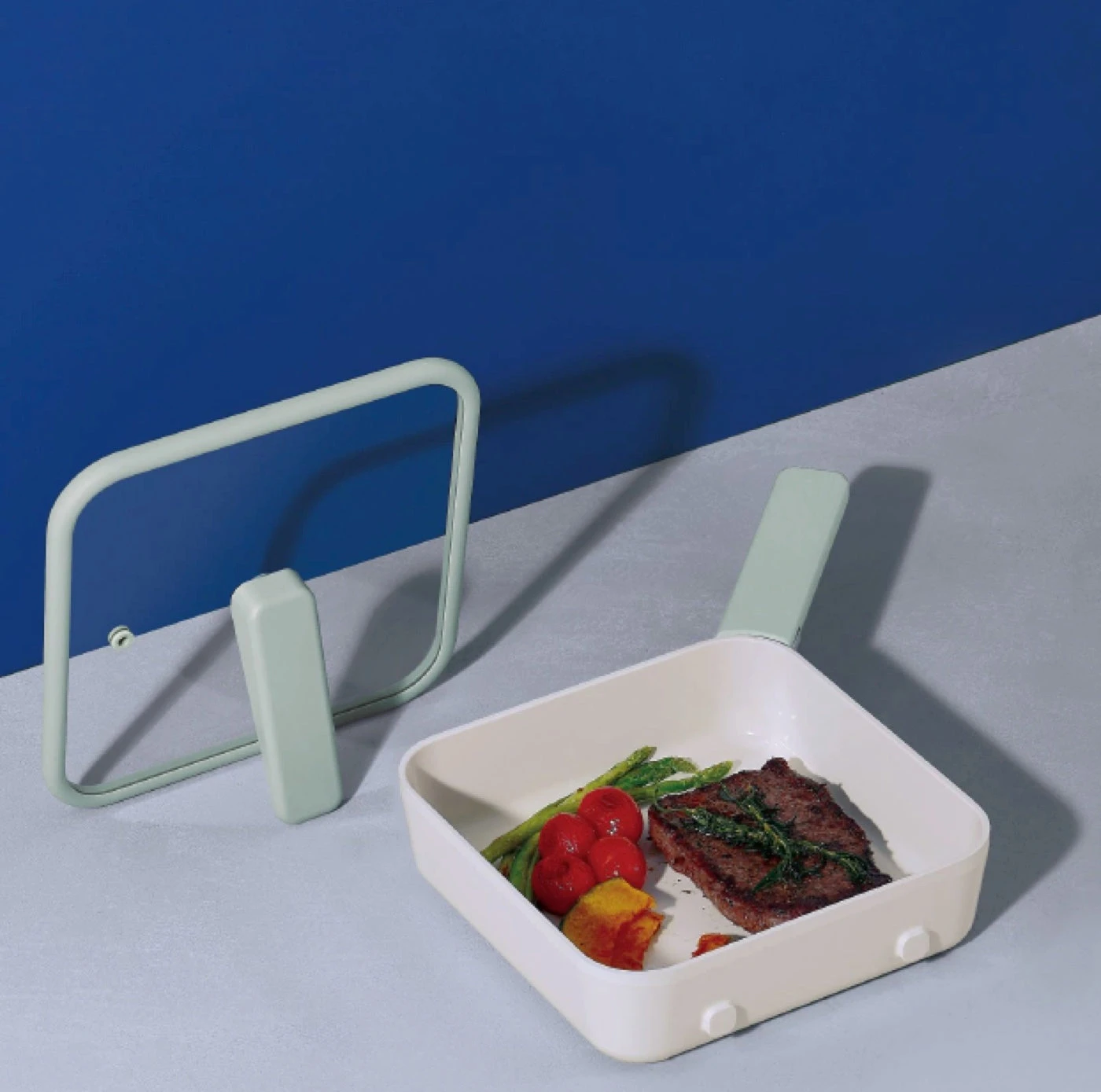 Neoflam Pippi 21cm Pan With Stand Alon Lid Induction Ready Mint 7 Neoflam Pippi 21cm Pan With Stand Alon Lid Induction Ready Mint - Image 7