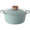 Neoflam Retro 26cm Stockpot Induction With Die-Cast Lid Green Demer