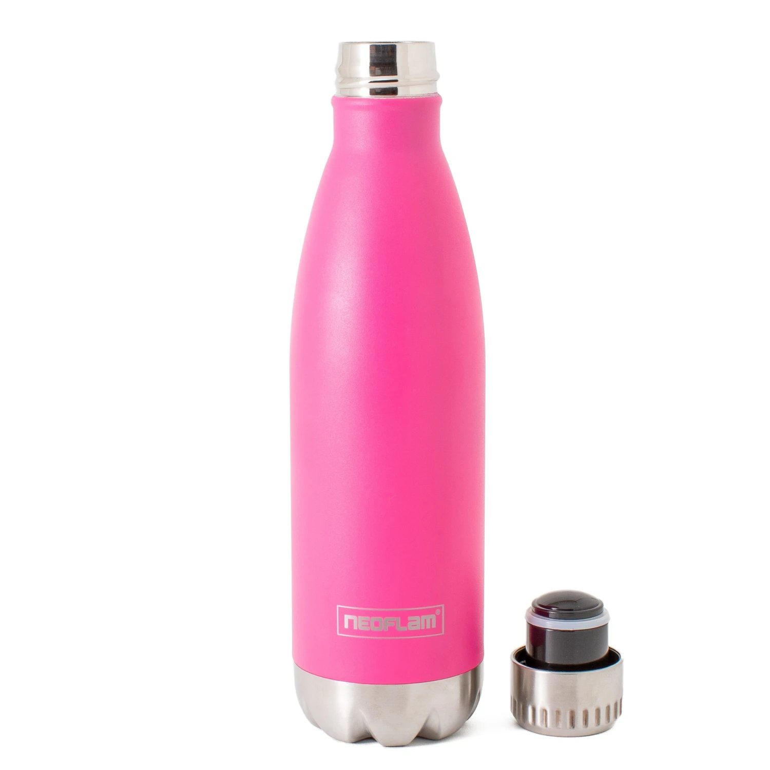 500ml Neoflam Classic Stainless Steel Double Walled And Vacuum Insulated Water Pink 2 500ml Neoflam Classic Stainless Steel Double Walled And Vacuum Insulated Water Pink - Image 2