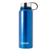 1.2L Neoflam All Day Stainless Steel Double Walled And Vacuum Insulated Water Bottle Blue Metal