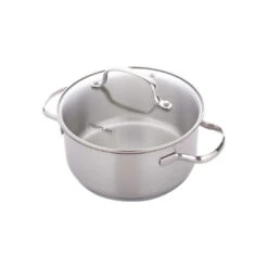 Neoflam Stainless Steel 22cm Stock Pot With Glass Lid