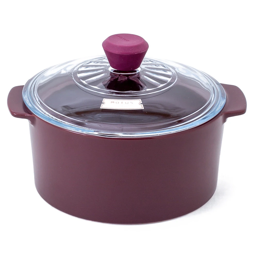 Neoflam Motus 20cm Casserole Non-Induction Deep Red 1 Neoflam Motus 20cm Casserole Non-Induction Deep Red