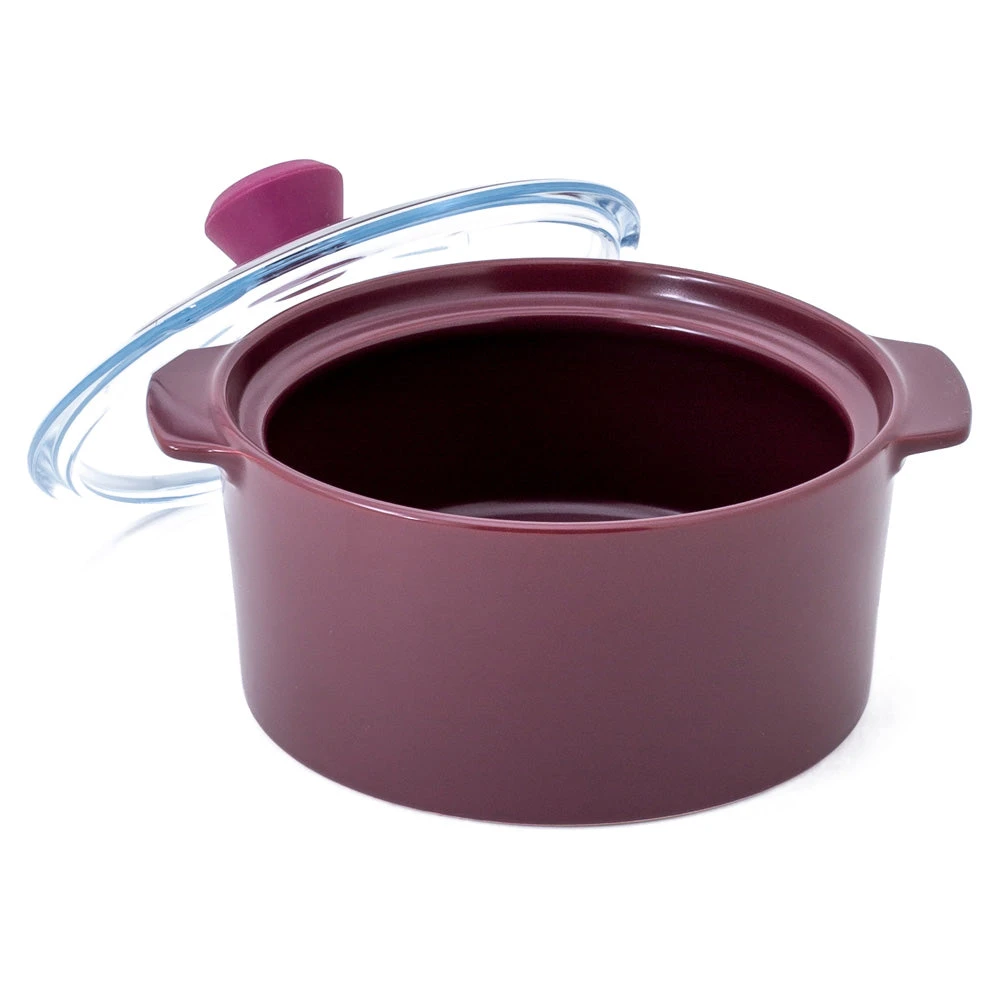 Neoflam Motus 20cm Casserole Non-Induction Deep Red 2 Neoflam Motus 20cm Casserole Non-Induction Deep Red - Image 2