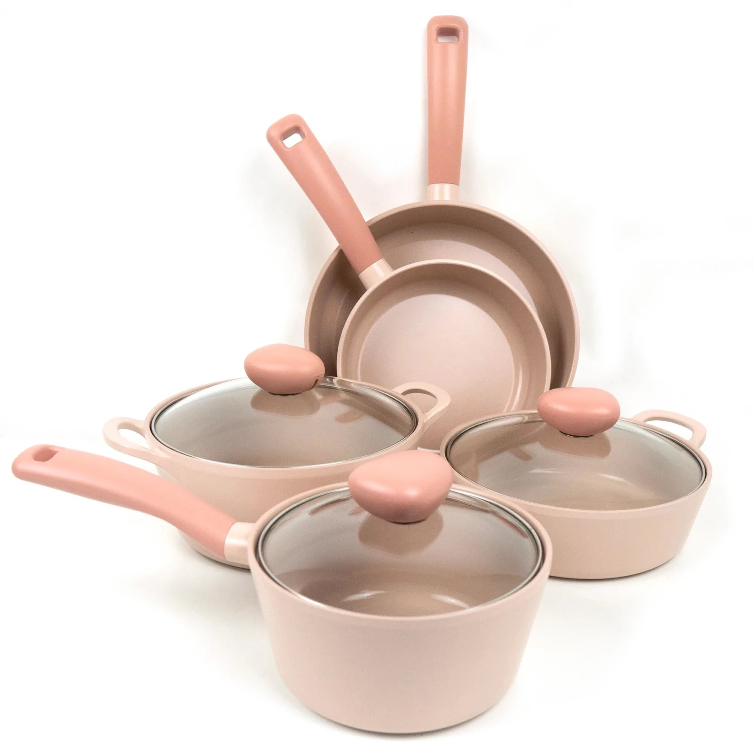Neoflam Retro Sherbet Induction Set - 5pc Fry Pan, Saucepan And Casserole 1 Neoflam Retro Sherbet Induction Set - 5pc Fry Pan, Saucepan And Casserole