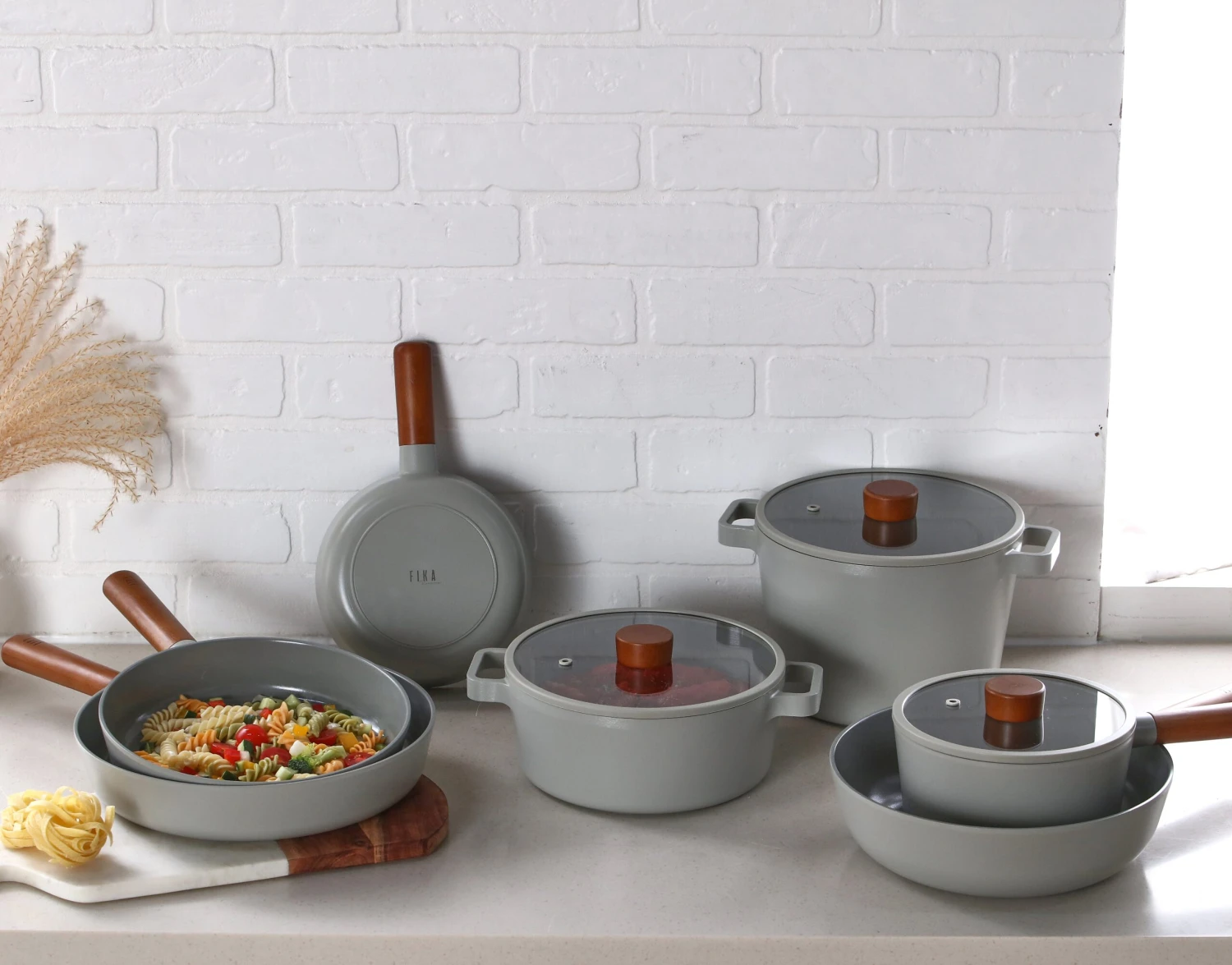 Neoflam Fika Reserve 24, 28cm Fry Pans & 26 Wok Induction Midnight Green 6 Neoflam Fika Reserve 24, 28cm Fry Pans & 26 Wok Induction Midnight Green - Image 6