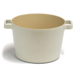 Neoflam Fika 22cm Deep Stockpot Induction With Silicon Rim Glass Lid -Neo Flam neoflam fika 22cm deep stockpot induction with silicone rim glass lid bonus stainless steel steamer a37679