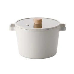 Neoflam Fika The Ultimate Set Induction Ready -Neo Flam neoflam fika induction 4pc set 3 stockpot with silicone rim glass lid 1 bamboo cutting board plus bonus stainless steel steamer a38011 661a8063 4f04 4261 9fdd 26d26db1534a