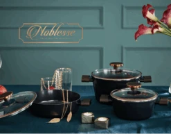 Neoflam Noblesse Induction 6pc Set 23 Neoflam Noblesse Induction 6pc Set -Neo Flam neoflam noblesse 28cm wok induction a36612 1