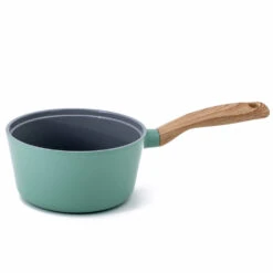Neoflam Retro 18cm Sauce Pan Induction With Glass Lid Green Demer -Neo Flam neoflam retro 18cm sauce pan induction with die cast lid green mint online exclusive a37787