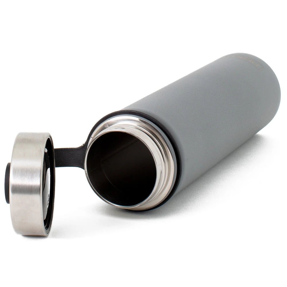 500ml Neoflam Skinny Stainless Steel Double Walled And Vacuum Insulated Water Bottle Grey 2 500ml Neoflam Skinny Stainless Steel Double Walled And Vacuum Insulated Water Bottle Grey - Image 2