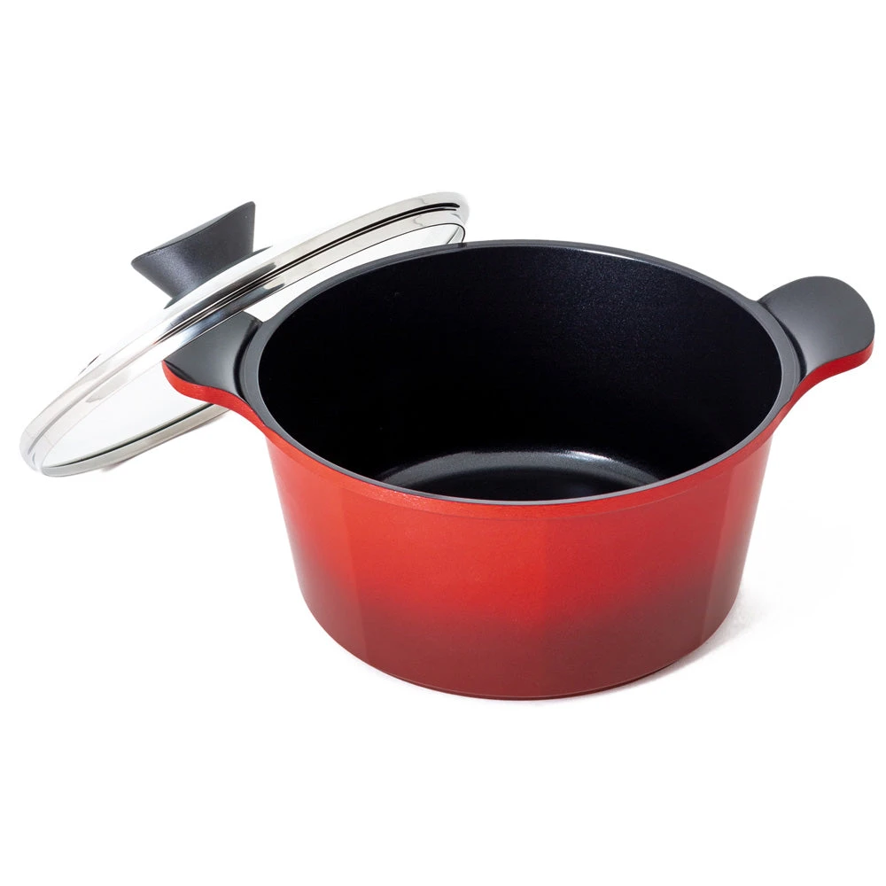 Neoflam Venn 24cm Casserole Induction Red 3 Neoflam Venn 24cm Casserole Induction Red - Image 3