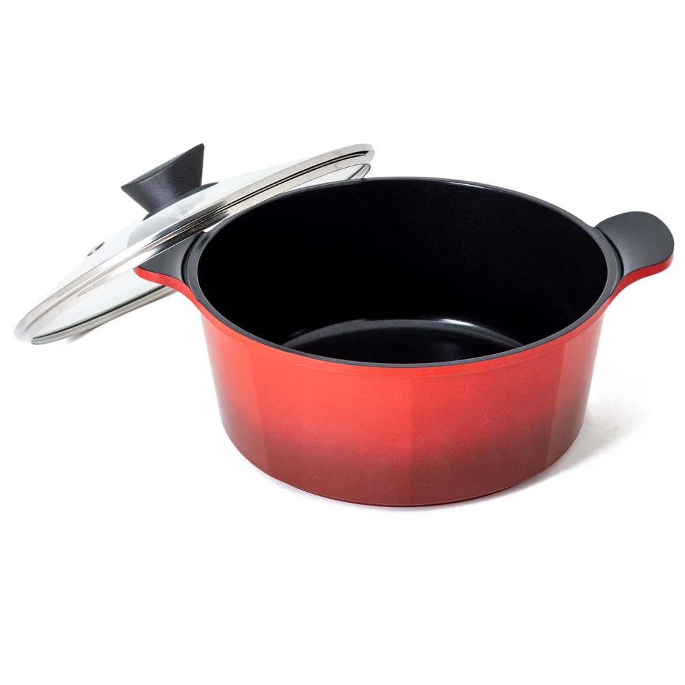 Neoflam Venn 28cm Casserole Induction Red 3 Neoflam Venn 28cm Casserole Induction Red - Image 3