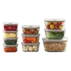 Neoflam Clik Glass Food Container Set Of 12