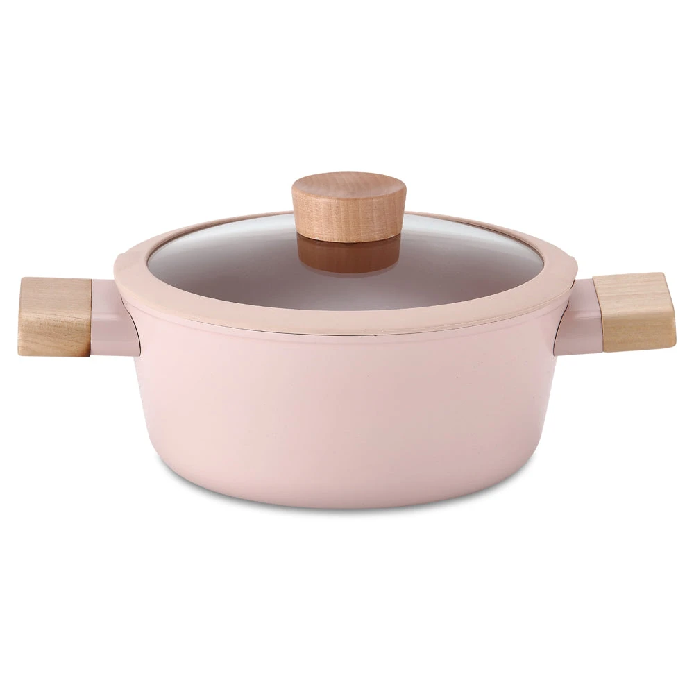 Neoflam Blossom 20cm Stockpot Induction Pink 1 Neoflam Blossom 20cm Stockpot Induction Pink
