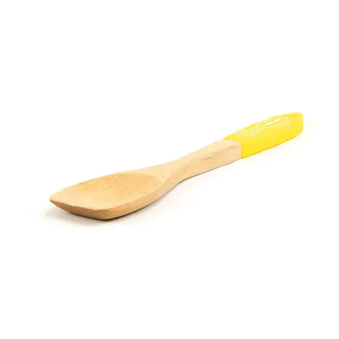 Neoflam Beechwood Wooden Spatula With Yellow Silicon Handle 2 Neoflam Beechwood Wooden Spatula With Yellow Silicon Handle - Image 2