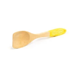 Neoflam Beechwood Wooden Spatula With Yellow Silicon Handle